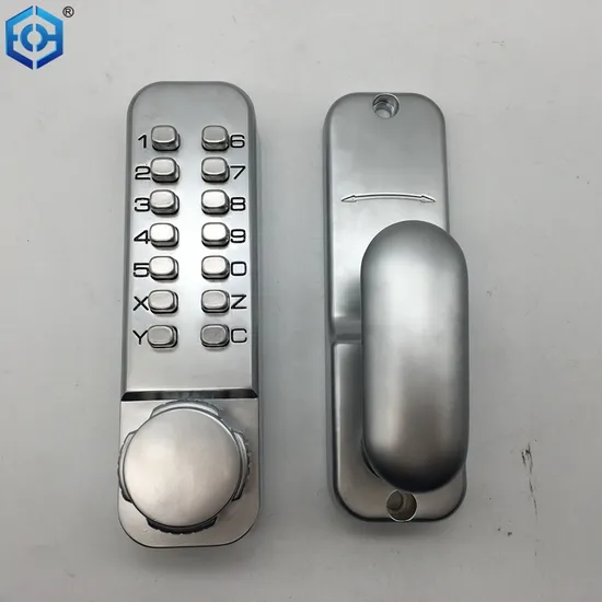 Waterproof Fireproof Mechanical Handle Digital Code Smart Door Lock
