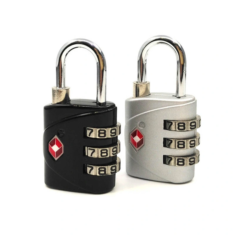 OEM Customized 3 Digit Combination Lock Anti Theft Tsa Padlock