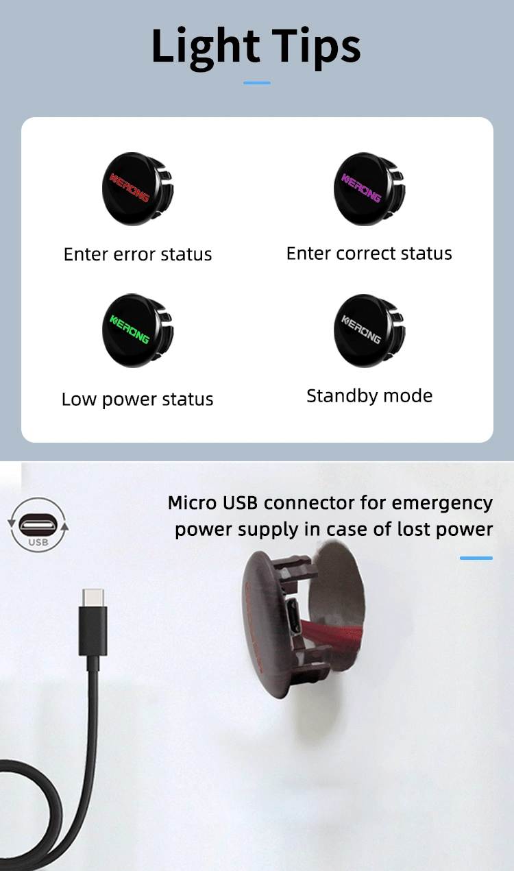 KERONG New Style RFID Flush Mounted Electronic Card Intelligent Locker Lock for Sauna Cabinet